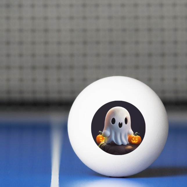 Balle De Ping Pong Baby Ghost Déplaisant mignon caractère Halloween (Filet)