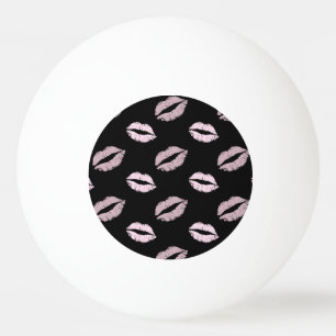 Balle De Ping Pong Baisers Rose Argenté