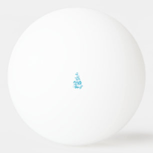 Balle De Ping Pong Ball Blue, Medium Turquoise design décoratif