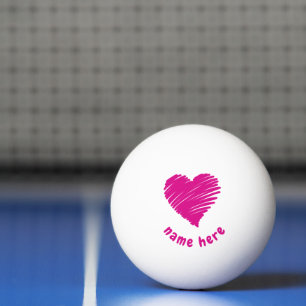 BALLE DE PING PONG BALLE DE PING-PONG ROMANTIQUE PERSONNALISÉE