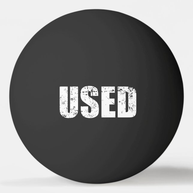 BALLE DE PING PONG BALLE DE PING-PONG UTILISÉE (Devant)