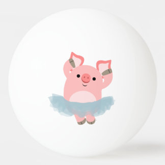 Balle De Ping Pong Ballerina Cartoon Ballerina Pig Ping Pong Ball