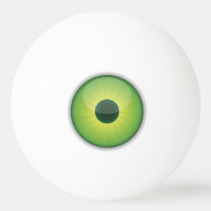 Balle De Ping Pong Balles de ping-pong aux yeux verts