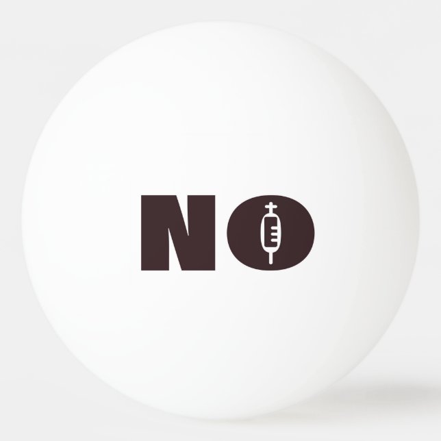 Balle De Ping Pong Ballons de ping-pong "NON" (Devant)