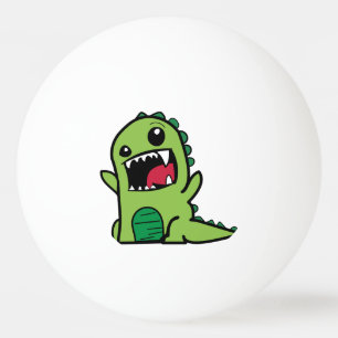 Balle De Ping Pong Bande dessinée de dinosaure de bébé