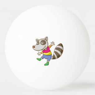 Balle De Ping Pong Bande dessinée de raton laveur