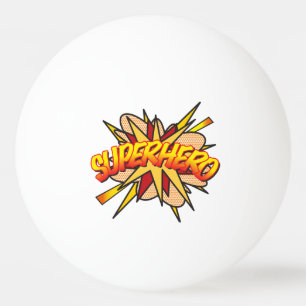 Balle De Ping Pong Bande dessinée humoristique cool moderne de super-