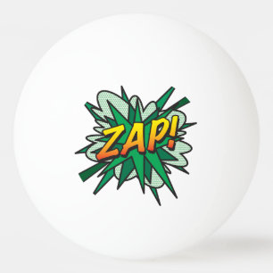 Balle De Ping Pong Bande dessinée moderne cool drôle ZAP