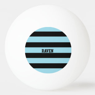 Balle De Ping Pong bandes bleues et noires