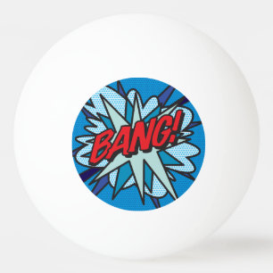 Balle De Ping Pong BANG Fun Retro Combook Pop Art