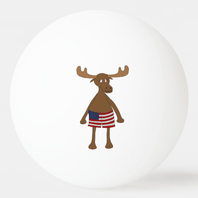 Balle De Ping Pong Bannière étoilée, hein ? (Devant)