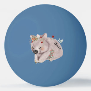 Balle De Ping Pong Bébé mignon Wombat Gold Speckle CustomPing Pong Ba