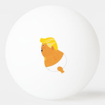 Bébé Trump Blimp ping pong ball