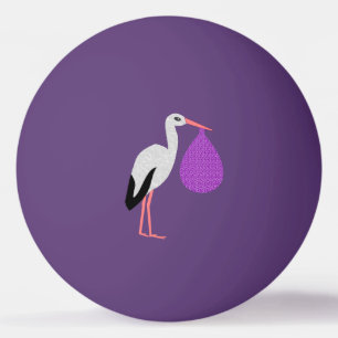 Balle De Ping Pong Bécasseau bébé de genre neutre Violet