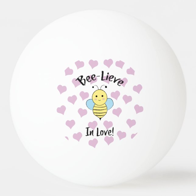 Balle De Ping Pong Bee Lieve In Love (Devant)
