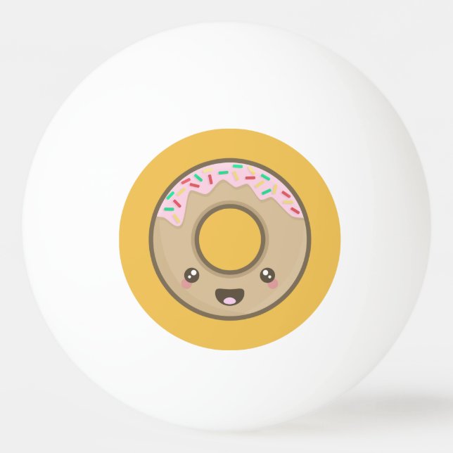 Balle De Ping Pong Beignet de Kawaii (Devant)