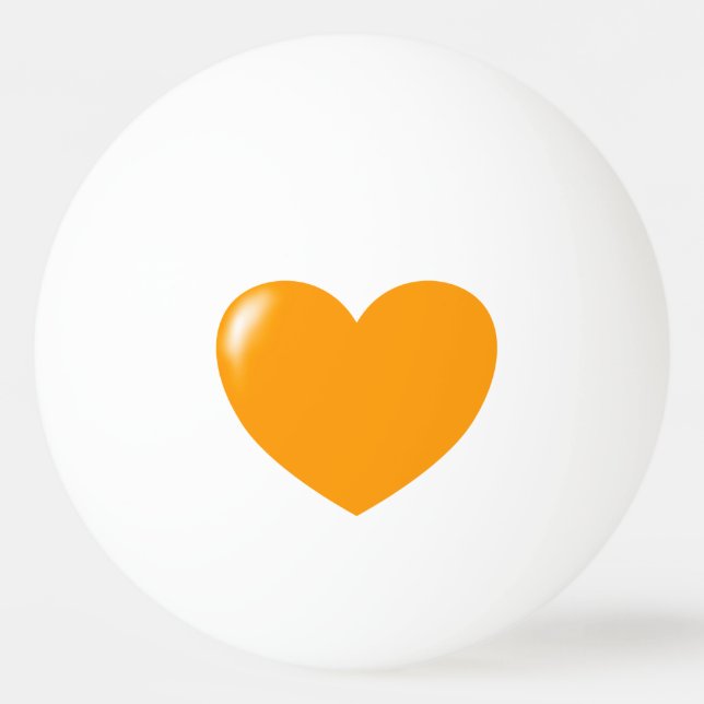 Balle De Ping Pong Big Orange Heart Ping Pong Ball (Devant)