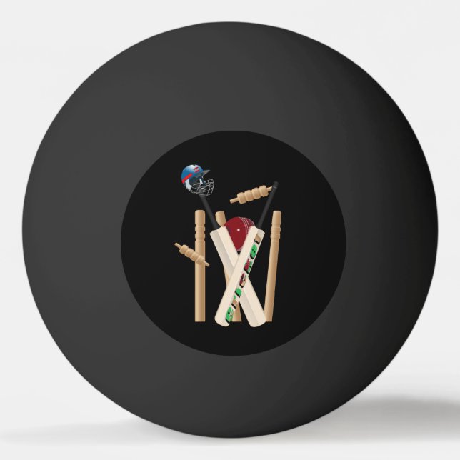 Balle De Ping Pong Billets De Cricket, Bateaux Et Balles, (Devant)