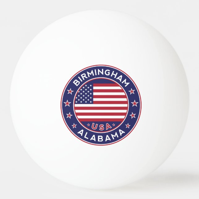 Balle De Ping Pong Birmingham, Alabama, USA (Devant)