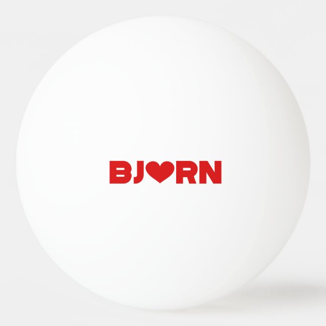 Balle De Ping Pong Bjorn Love (Devant)