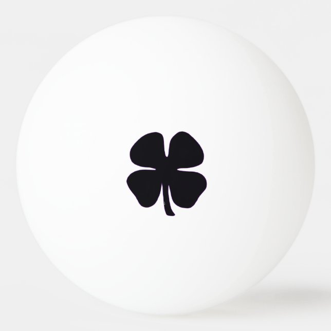 Balle De Ping Pong Black Clover white 1 étoile ping pong ball (Devant)