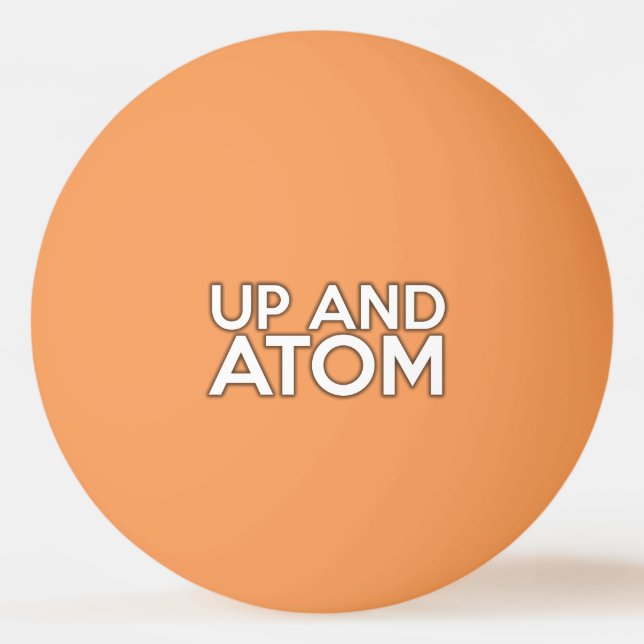 Balle De Ping Pong Blague scientifique UP AND ATOM (Devant)
