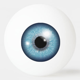 Balle De Ping Pong Blue Eyeball 
