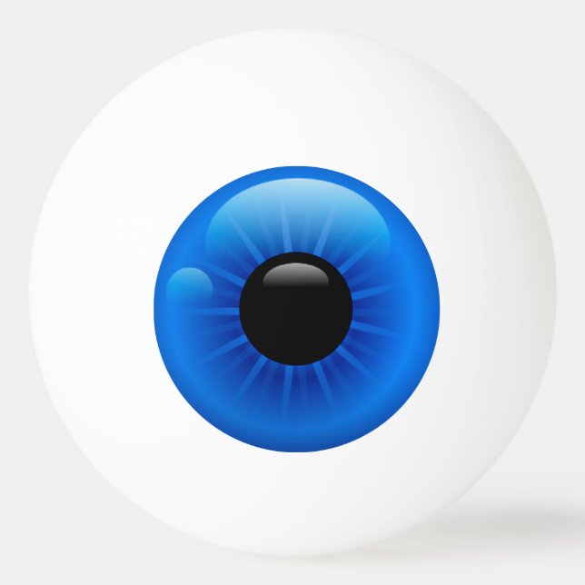 Balle De Ping Pong Blue Eyeball (Devant)