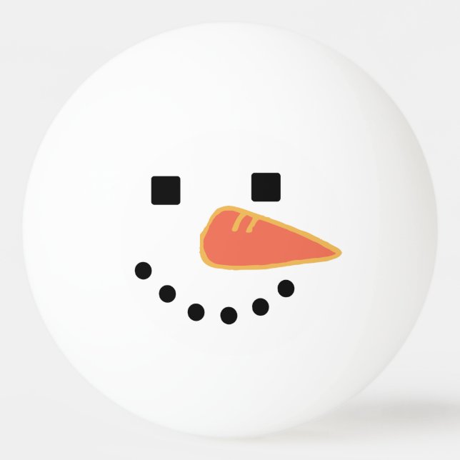 Balle De Ping Pong Bonhomme de neige (Devant)