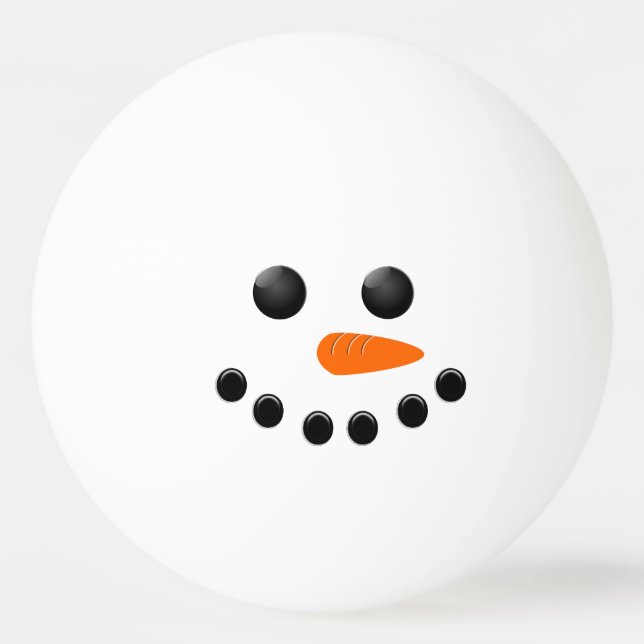 Balle De Ping Pong Bonhomme de neige (Devant)