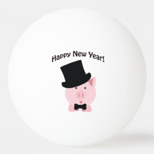 Balle De Ping Pong Bonne année ! Pig Dapper