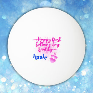 Balle De Ping Pong Bonne première Fête des pères papa