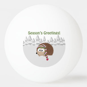 Balle De Ping Pong Bonnes Fêtes Hérisson