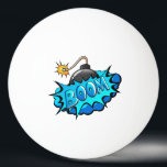Balle De Ping Pong Boom comique de bombe de style d'art de bruit !<br><div class="desc">Ce rétro boom comique de style ! est parfait pour n'importe quel collecteur de superhéros ou garçon de fan. Les graphiques lumineux ont des positions fermes et la coloration audacieuse.</div>