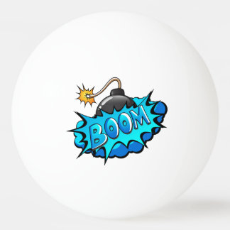 Balle De Ping Pong Boom comique de bombe de style d'art de bruit !