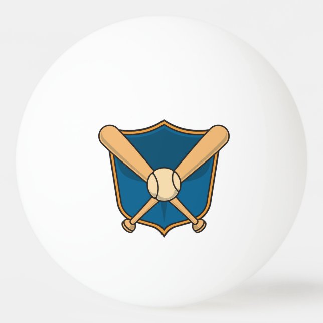Balle De Ping Pong Bouclier de baseball (Devant)