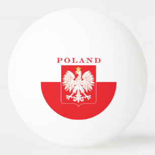 Balle De Ping Pong Bouclier rouge aigle polonais