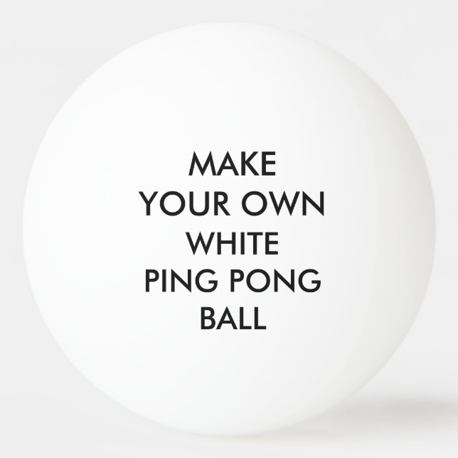Balle De Ping Pong Boule de ping-pong BLANCHE personnalisée par (Devant)