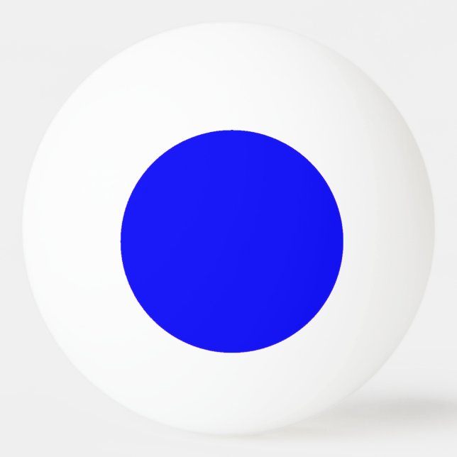 Balle De Ping Pong Boule de ping-pong - cercle intime bleu simple (Dos)