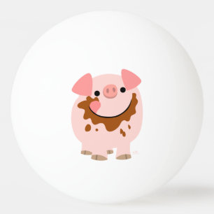 Balle De Ping Pong Boule de ping-pong de cochon au chocolat