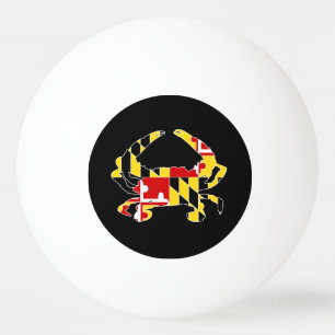 Balle De Ping Pong Boule de ping-pong de crabe de drapeau du Maryland