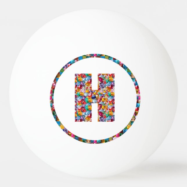 Balle De Ping Pong Boule de ping-pong de l'ART HHH H HH 3* d'ALPHABET (Dos)