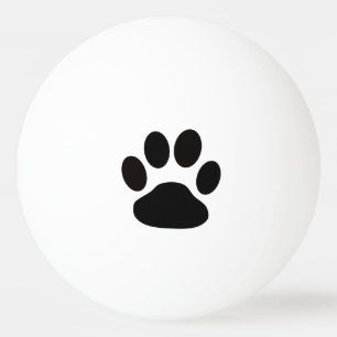 Balle De Ping Pong Boule de ping-pong de Pawprint de chien