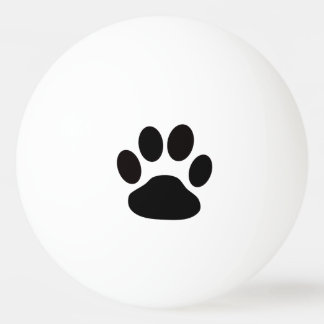 Balle De Ping Pong Boule de ping-pong de Pawprint de chien