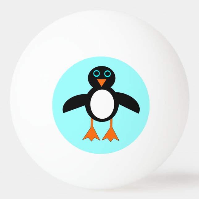 Balle De Ping Pong Boule de ping pong de ping de pingouin mignonne (Devant)
