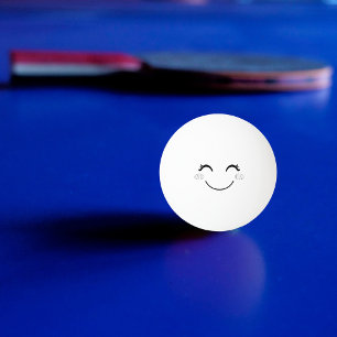Balle De Ping Pong Boule de ping-pong de visage souriant