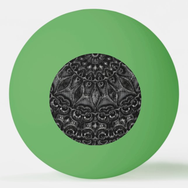 Balle De Ping Pong Boule de ping-pong Mandala Charbon (Devant)