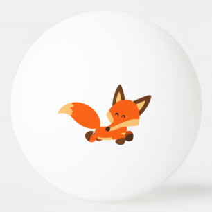 Balle De Ping Pong Boule de ping-pong mignonne de Fox de bande