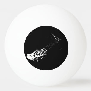 Balle De Ping Pong Boule de ping-pong noire de guitare