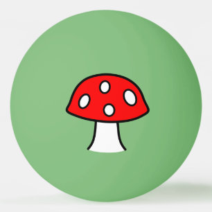 Balle De Ping Pong Boule de ping-pong rouge de champignon